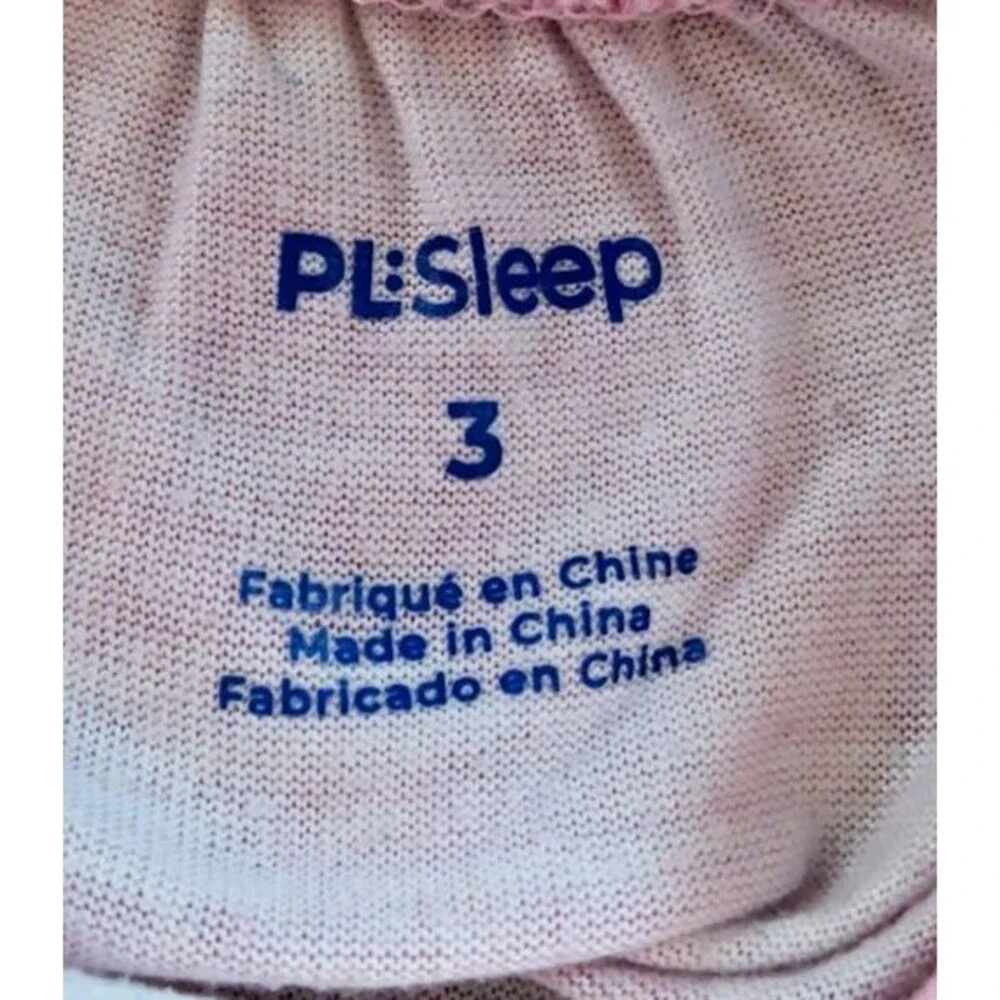 Pajamas 3T PL Sleep Girls Pink Tie Dye Cross Back Tank Top Shorts Ruffles